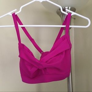 Athleta Magenta Twist Bikini Top 34B/C